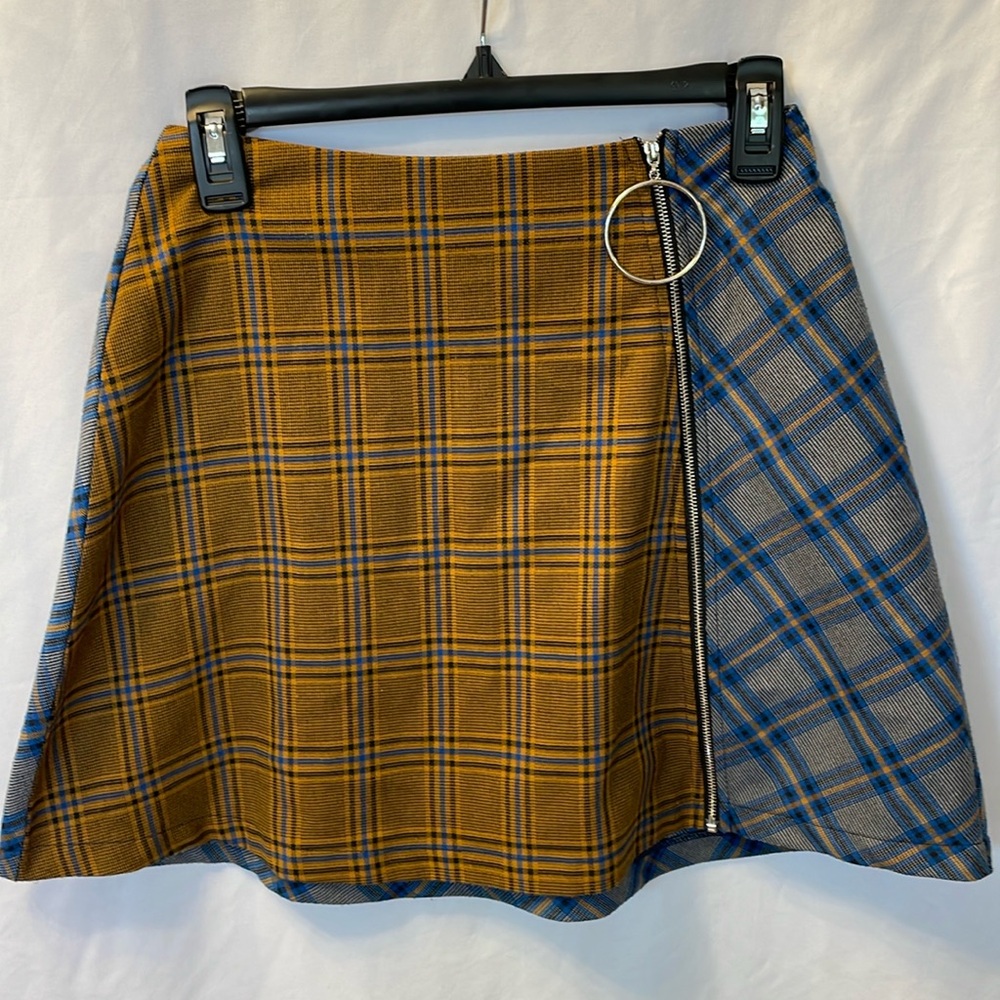 PrettyLittleThing Plaid School Girl‎ Skirt 6 Academia Coquette Dark Cottagecore